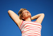 Mature relaxed woman