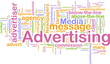 Advertising word cloud