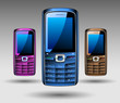Mobile phone editable vector illustration Mobile phone editable vector illustration