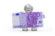 Mann Knete Geld Euro