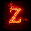 Fire letter Z