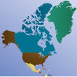 Map of North America
