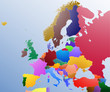 Map Of Europe Color Map Of Europe Color