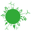 Vector: planète verte planète verte