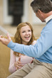 Photo: Father and teenage daughter talking outdoors Father and teenage daughter talking outdoors