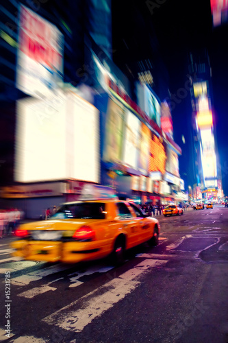 Taxi in Times Square Taxi in Times Square