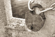Old rusty lock