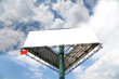 the billboard on the blue sky background.