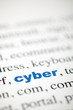 écriture du mot cyber focus
