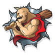 Cyclop, single eyed creature from Greek mythology, vector