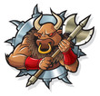 Minotaur, mythical creature, living in Labyrinth, vector Minotaur, mythical creature, living in Labyrinth, vector