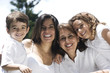 Lovely grandmother, mother and grandchildren