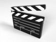 Movie clapper board - 3d rendering Movie clapper board - 3d rendering