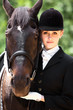 Horseback riding girl
