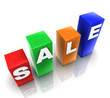 SALE cubes illustration