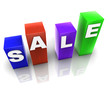 SALE cubes illustration
