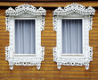 Two old decorated windows