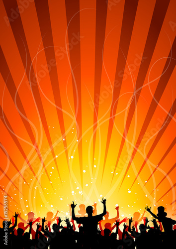 Happy people having fun in an abstract background Happy people having fun in an abstract background