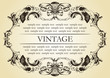 vector vintage frame cover vector vintage frame cover