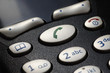 Close-up of phone dial numbers