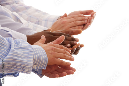 Photo: multiracial hands multiracial hands