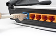 Computer LAN Cables with Router