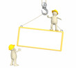 3d builders, lowering a frame on a hook