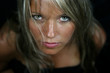 Portrait of a young blond woman