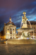 Anochecer en la Place de la Bourse, Bordeaux (France) Anochecer en la Place de la Bourse, Bordeaux (France)
