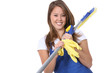 Cute Maid With Mop Cute Maid With Mop