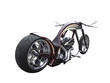 Chopper - Motorrad - freigestellt