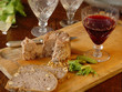 verre de vin et paté