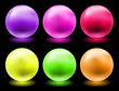 glowing glass spheres glowing glass spheres