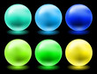 glowing glass spheres glowing glass spheres