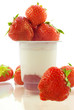 Strawberries and yogurt