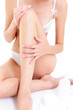 bodycare of beautiful healthy female legs