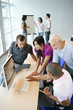 Groupe de jeunes adultes en formation professionnelle