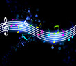 Flowing Music Notes