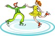 ice skating couple