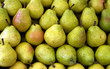 stall of pears at the market