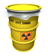 radioactive waste barrel