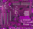 Violet motherboard surface Violet motherboard surface