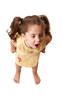 Little girl shouting, humorous or tantrum