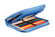 Blue pencil case