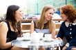 women in coffee house
