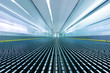 Airport escalator