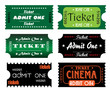 Colorful tickets
