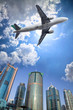 airplane and cloud