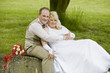 Foto: Hochzeitspaar im Grünem Hochzeitspaar im Grünem