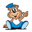Teddy sitzt Teddy sitzt